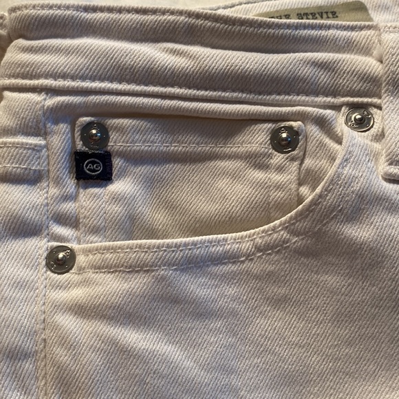 AG Adriano Goldschmied, The Stevie slim Straight white, 28R Made in USA - Picture 4 of 9